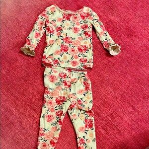 Sweethoney Girls Floral Pajama Set 12 Months